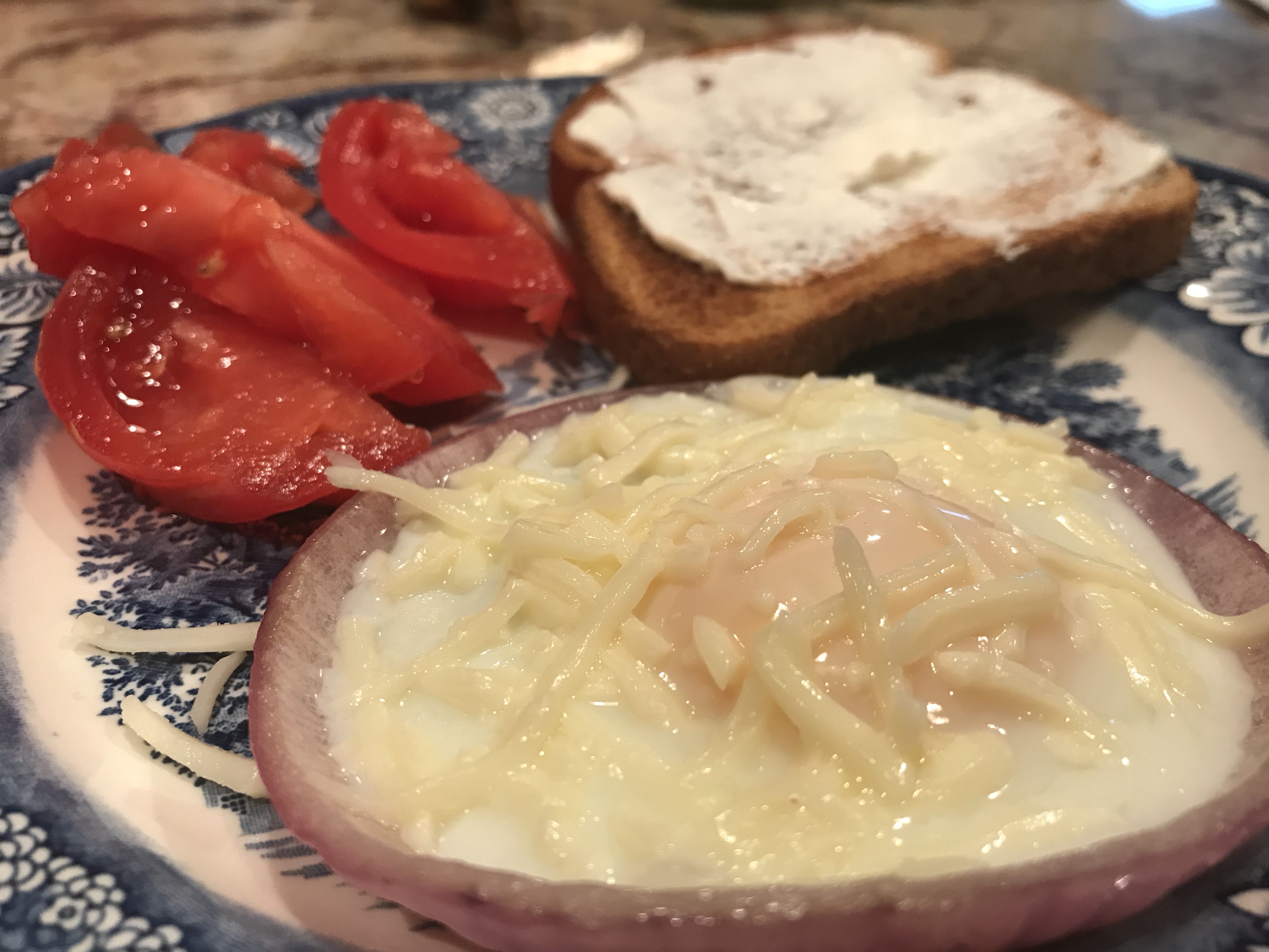 Recipe: Egg Stuffed Red Onion